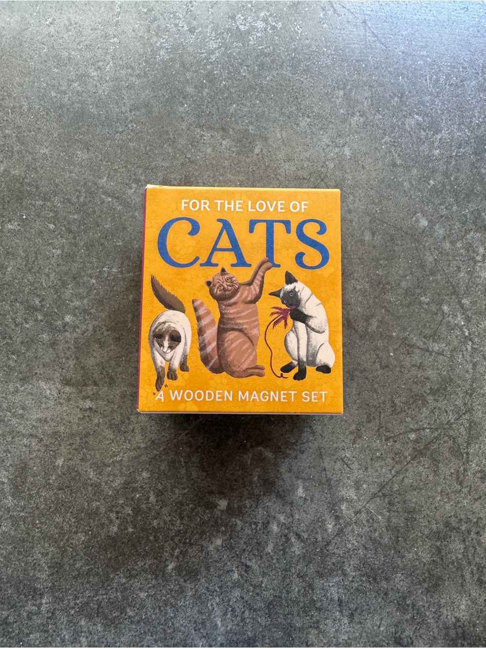 For The Love Of Cats Wooden Magnet Set